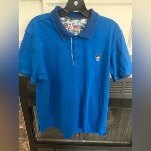 Robert Graham polo shirt, large blue
